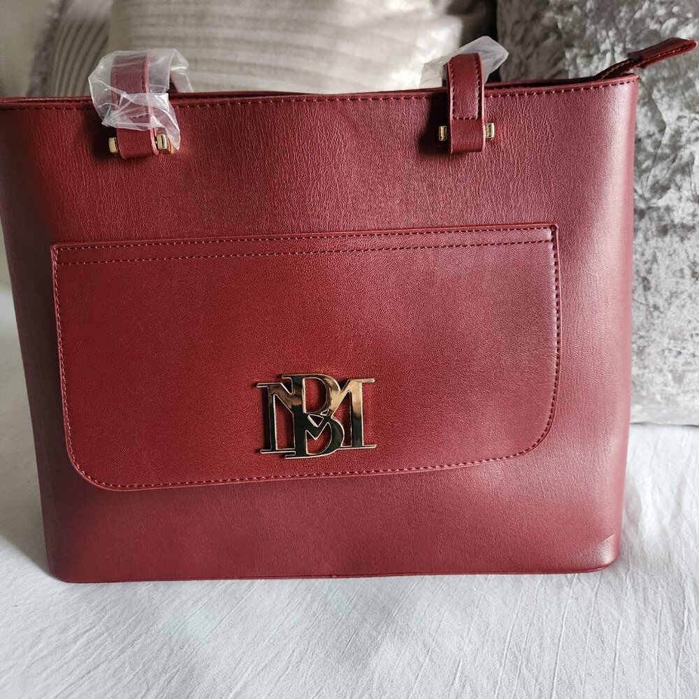 Badgley Mischka Wine Tote 4PC Set W/Slip Pocket in Front, Detachable Strap - Picture 11 of 12